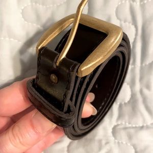 Black belt with gold accent